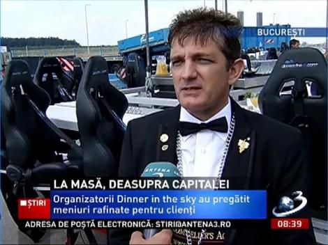 Bucureștenii  pot lua masa la 58 de metri înălțime deasupra Cenrului Vechi.