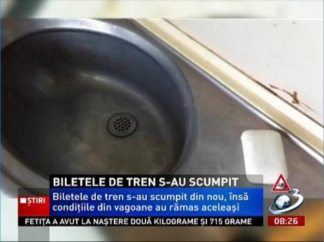 Cum arată vagoanele CFR Călători, după scumpirea biletelor cu 10%