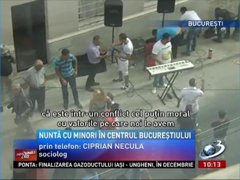 Nuntă cu lăutari şi manele! O familie de romi a petrecut în buricul Bucureştiului