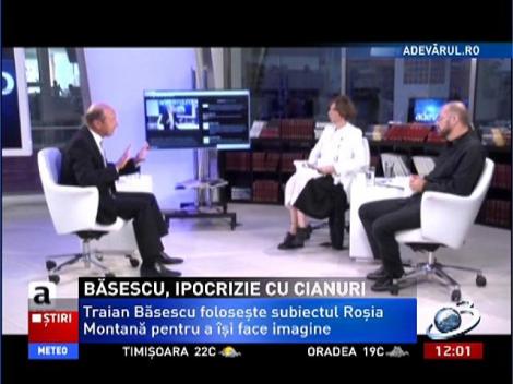 Băsescu a insinuat că Ponta ar fi luat bani pentru a susţine Roşia Montană