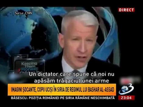 Imagini şocante! Copii ucişi în Siria de regimul lui Bashar Al-Assad