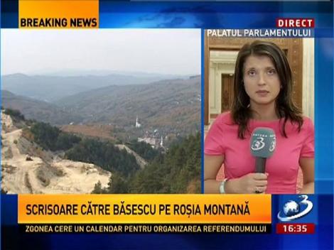 Zgonea i-a trimis o scrisoare lui Băsescu pe subiectul Roşia Montană
