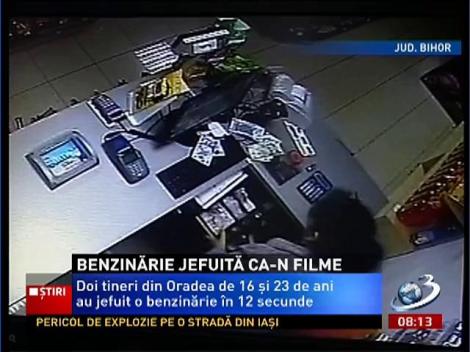 Jaf ca în filme într-o benzinărie din Oradea