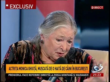 Actriţa Monica Ghiuţă, muşcată de o haită de câini în Bucureşti