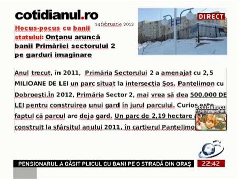 Sinteza zilei: Casa lui Onţanu, o vilă imensă