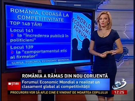 România, codaşă la competivitate