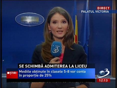 Ministerul Educaţiei modifică modul de admitere la liceu