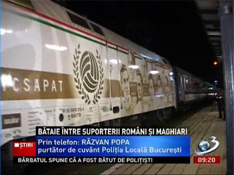 Bătaie în Centrul Vechi! Suporterii unguri s-au luat la bătaie cu un grup de români