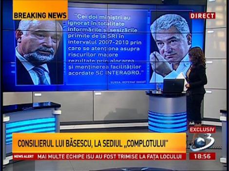 Exces de putere: Consilierul lui Băsescu, vizită cheie la sediul "complotului pentru subminarea economiei naţionale"