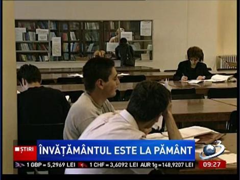 Învăţământul românesc este la pământ
