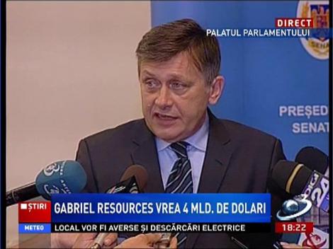 Crin Antonescu, despre ameninţările venite din partea Gabriel Resources