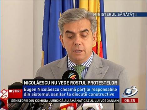 Eugen Nicolăescu, invită medicii şi asistentele la discuţii, în încercarea de a stopa protestele anunţate