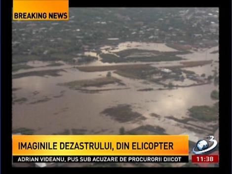 Imaginile dezastrului de la Galaţi din elicopter