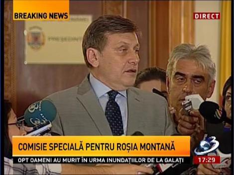 Crin Antonescu: PSD a convenit să revenim la Comisia parlamentară specială pentru Roşia Montană