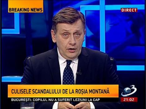Subiectiv: Crin Antonescu nu califică situaţia de la Roşia Montană ca pe un scandal