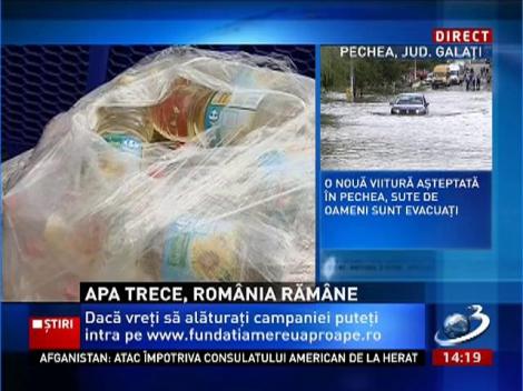 Apa trece, România rămâne. Uniţi, îi putem ajuta pe cei în nevoie. Tone de ajutoare au ajuns deja la sinistraţi
