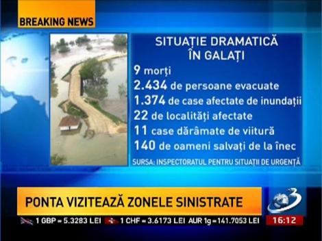 Cum arată bilanţul provizoriu al situaţiei din judeţul Galaţi