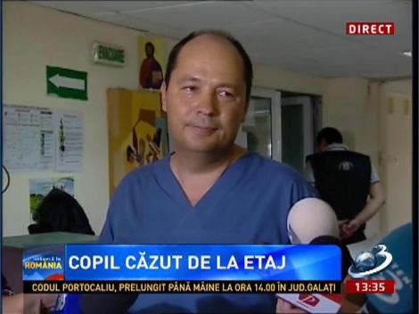 Starea copilului care a căzut de la etaj este stabilă
