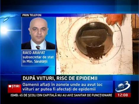 Raed Arafat, despre un risc de epidemii în zonele inundate