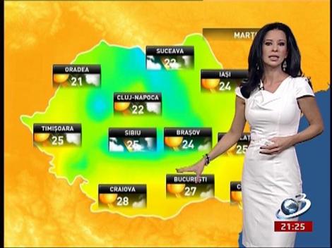 Prognoza meteo pentru următoarele zile