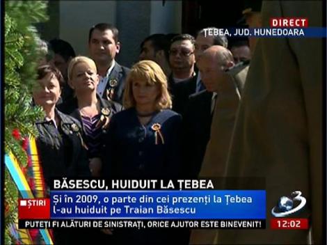 Traian Băsescu, huiduit la mormântul lui Avram Iancu de la Ţebea