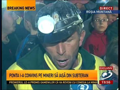 Lacrimi de fericire! Minerii de la Roşia Montană au încetat greva