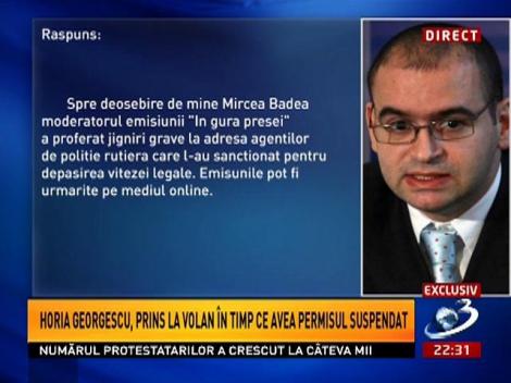 Sinteza Zilei: Răspunsul lui Horia Georgescu pentru Antena 3