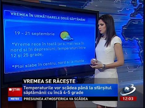 Vremea se răceşte în următoarele două săptămâni