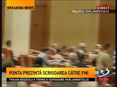 Scandal uriaş în Parlament la discursul lui Ponta