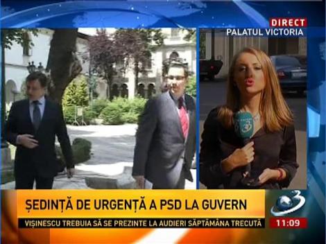 Şedinţă de urgenţă a liderilor PSD la Guvern