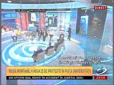 Sinteza Zilei: Manipularea "Antena 3 nu transmite proteste anti Roşia Montană"