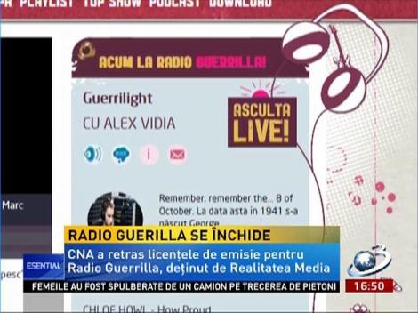 Radio Guerilla se închide. CNA a retras licenţele de emisie