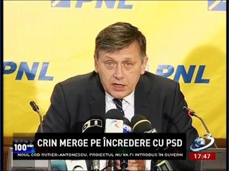 Crin Antonescu merge pe încredere cu PSD