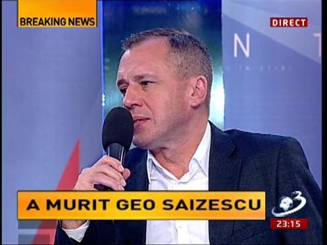 Sinteza Zilei: A murit regizorul Geo Saizescu