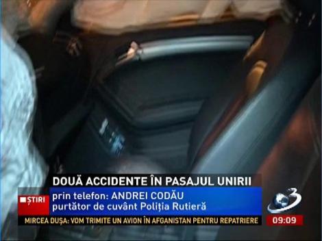Două accidente &icirc;n Pasajul Unirii din Bucureşti