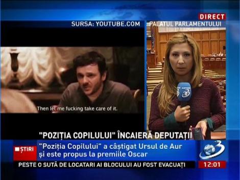 Filmul "Poziţia Copilului", motiv de ceartă în Parlament. Victor Cristea a criticat de la tribuna legislativului pelicula pentru că ar fi plină de înjurături