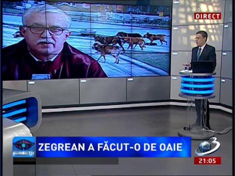Dragoș Frumosu: Domnul Zegrean a fost mușcat de o oaie turbată, mă gândesc eu