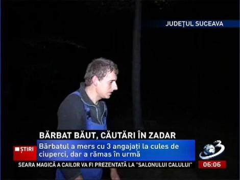 Un om de afaceri a dispărut în pădurile din zona Gura Humorului şi a fost găsit beat şi cu o mână ruptă