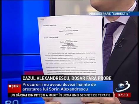 Cazul Alexandrescu, un dosar fără probe