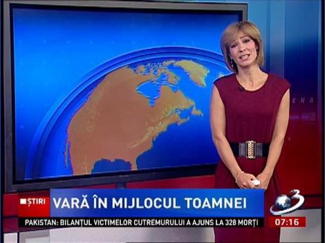 Temperaturi de vară în mijlocul toamnei