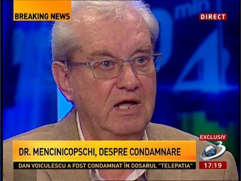 Gheorghe Mencinicopschi: Se fac afirmaţii total eronate