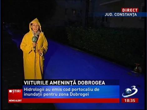 COD PORTOCALIU de inundaţii pentru zona Dobrogei