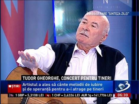 Tudor Gheorghe, concert pentru tineri