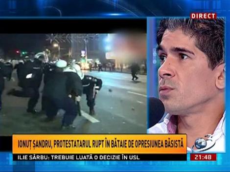 Sinteza Zilei: Cum arată piciorul lui Ionuţ Şandru, protestatarul rupt în bătaie de jandarmi