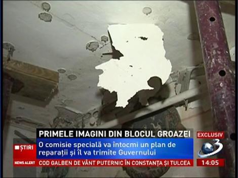 Primele imagini din blocul groazei din Reşiţa
