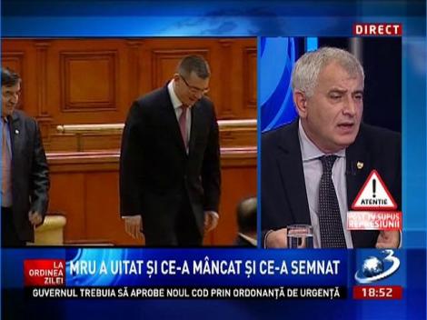 La Ordinea Zilei: Dumitru Pelican, despre reacţia lui MRU din Senat