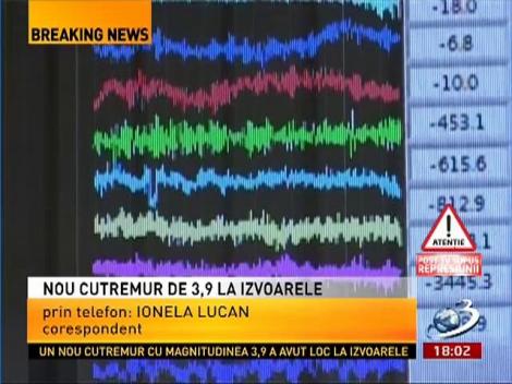 Cutremur de 3,9 la Izvoarele. Seismul s-a simţit şi la Galaţi