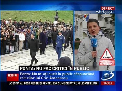 Ponta refuză să comenteze atacurile lui Crin Antonescu
