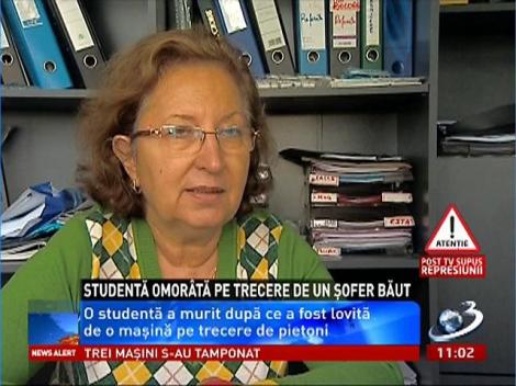 Studentă ucisă pe trecerea de pietoni. Şoferul băut, cercetat în libertate