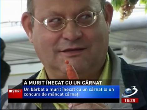 Bărbat înecat cu un cârnat, la un concurs